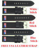 Juggernaut IV USA Swiss Automatic – Diver #2 White/red Bezel - White Dial Strap