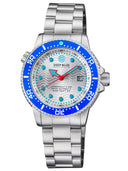 Juggernaut V USA Swiss Automatic – Diver Blue/white Bezel - White Dial Bracelet