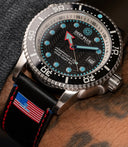 Juggernaut V USA Swiss Automatic � Diver Black/White Bezel - Black Dial Strap