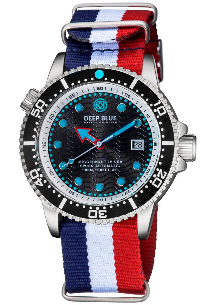 Red White Blue 1 PC Nylon NATO Strap