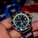 Juggernaut V USA Swiss Automatic � Diver Black/White Bezel - Black Dial Bracelet
