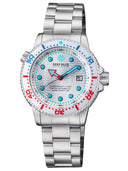 Juggernaut V USA Swiss Automatic – Diver White/red/blue Bezel - White Dial Bracelet