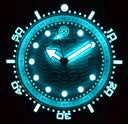 Juggernaut IV USA Swiss Automatic – Diver #7 Blue/white Bezel - White Dial Strap