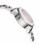 Ladies Diver –lizzy Blue– – Lavender Ceramic Bezel - Lavender Sunray Dial