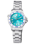 Ladies –lizzy Blue– – Diver Ceramic White/blue Bezel – Tif Light Blue Dial