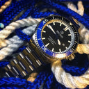 Master 1000 2.5 - 60 Hour Power Reserve Automatic Ceramic Bezel Diver Black/blue Bezel Black Dial