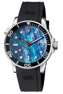 Master 1000 Automatic Diver Black Bezel -platinum Mother Of Pearl Dial
