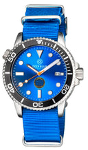 Master 1000 Limited Edition Force Blue Automatic Diver Black Bezel -blue Dial-orange Second Hand
