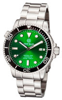 Master 1000 Automatic Diver Black Bezel -green Sunray Dial Bracelet