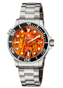 Master 1000 Automatic Diver Black Bezel – Orange Abalone Shell Dial Bracelet