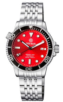 Master 1000 Automatic Diver Black Bezel -red Sunray Dial Bracelet
