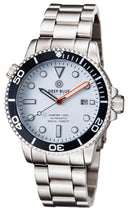 Master 1000 Automatic Diver Black Bezel-white Glossy Dial