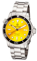 Master 1000 Automatic Diver Black Bezel -yellow Sunray Dial Bracelet