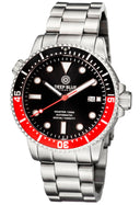 Master 1000 Automatic Diver Black/red Bezel -black Dial Bracelet