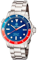 Master 1000 Automatic Diver Blue/red Bezel -blue Dial 15/30/45 Bezel Bracelet