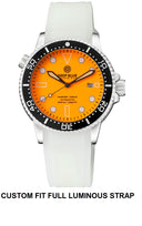 44mm Master 1000 Automatic Diver Ceramic Black Bezel - Orange Full Luminous Dial