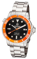 Master 1000 Automatic Diver Orange Bezel/ Black Dial - Bracelet