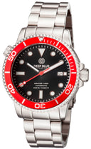 Master 1000 Automatic Diver Red Bezel -black Dial Bracelet