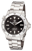 Master 1000 Automatic Diver Silver Bezel -black Dial Bracelet