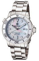 Master 1000 Automatic Diver Silver Bezel -white Mother Of Pearl Dial Bracelet