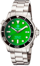 Master 1000 Automatic Diver Black Bezel -green Matte Dial Bracelet