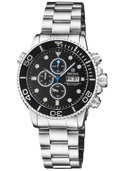 Master 1000 Chronograph Quartz Chronograph Black Bezel - Black Dial Bracelet