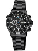 Master 1000 PVD Chronograph Quartz Chronograph Black Bezel - Black Dial Bracelet