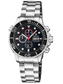 Master 1000 USA Chronograph Quartz Chronograph Black Bezel - Black Dial Bracelet