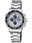 Master 1000 Chronograph Quartz Chronograph Black Bezel - White Dial Bracelet