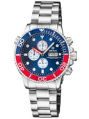 Master 1000 USA Chronograph Quartz Chronograph Blue/red Bezel - Blue Dial Bracelet