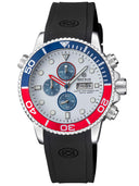 Master 1000 USA Chronograph Quartz Chronograph Blue/Red Bezel - White Dial Strap