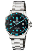 Master 1000 II 44mm Automatic Diver Black Blue Ceramic Bezel Arrow Vintage Black Dial Bracelet