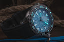 Master 1000 II 44mm Automatic Diver Black Ceramic Bezel -black Bezel Ocean Aqua Dial Bracelet