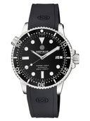 Master 1000 II 44mm Automatic Diver Black Ceramic Bezel -black Glossy Dial-silver Hands