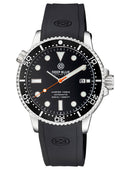 Master 1000 II 44mm Automatic Diver Black Ceramic Bezel -black Glossy Dial-orange Second Hand