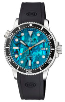 44mm Master 1000 II Automatic Diver Black Ceramic Bezel -blue Abalone Dial