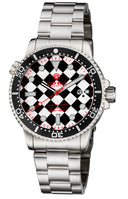 Master 1000 II 44mm Automatic Diver Black Ceramic Bezel – Checkerboard Pattern Red Second Hand Bracelet