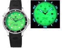 Master 1000 II 44mm Automatic Diver Black Ceramic Bezel – Green Full Lume Dial Strap