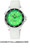 Master 1000 II 44mm Automatic Diver Black Ceramic Bezel – Green Full Lume Dial Strap