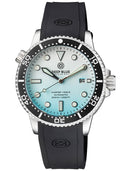 Master 1000 II 44mm Automatic Diver Black Ceramic Bezel Matte Ice Blue Strap
