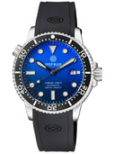 Master 1000 II 44mm Automatic Diver Black Ceramic Bezel Matte Gradient Light Blue Dial Strap