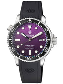 Master 1000 II 44mm Automatic Diver Black Ceramic Bezel Matte Purple Dial Strap