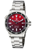 Master 1000 II 44mm Automatic Diver Black Ceramic Bezel Matte Red Dial Bracelet