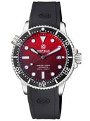 Master 1000 II 44mm Automatic Diver Black Ceramic Bezel Gradient Matte Red Dial Strap