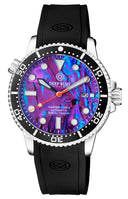 44mm Master 1000 II Automatic Diver Black Ceramic Bezel -purple Abalone Dial
