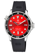 Master 1000 II 44mm Automatic Diver Black Ceramic Bezel -red Sunray Dial
