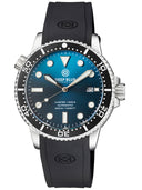 Master 1000 II 44mm Automatic Diver Black Ceramic Bezel Sunray Teal Blue Strap