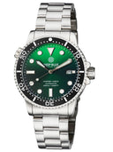 Master 1000 II 44mm Automatic Diver Black Ceramic Bezel Sunray Green Dial Bracelet