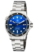 Master 1000 II 44mm Automatic Diver Black Ceramic Bezel Sunray Light Blue Dial Bracelet