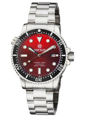 Master 1000 II 44mm Automatic Diver Black Ceramic Bezel Sunray Red Dial Bracelet